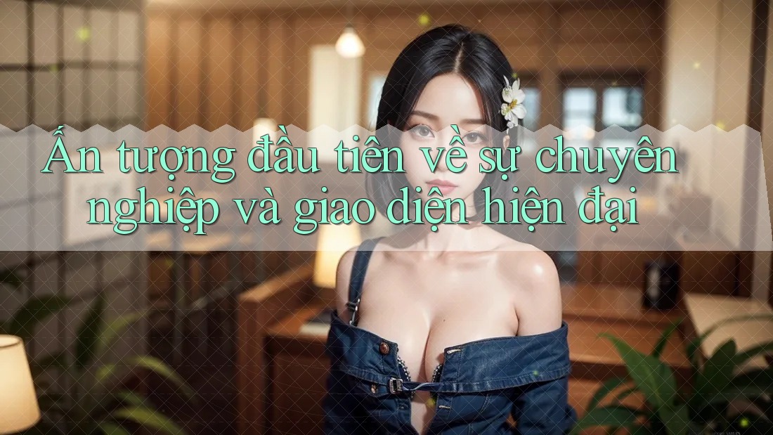 Ấn tượng đầu tiên về sự chuyên nghiệp và giao diện hiện đại