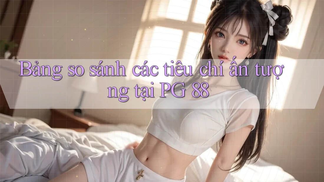 Bảng so sánh các tiêu chí ấn tượng tại PG 88 Bảng so sánh các tiêu chí ấn tượng tại PG 88