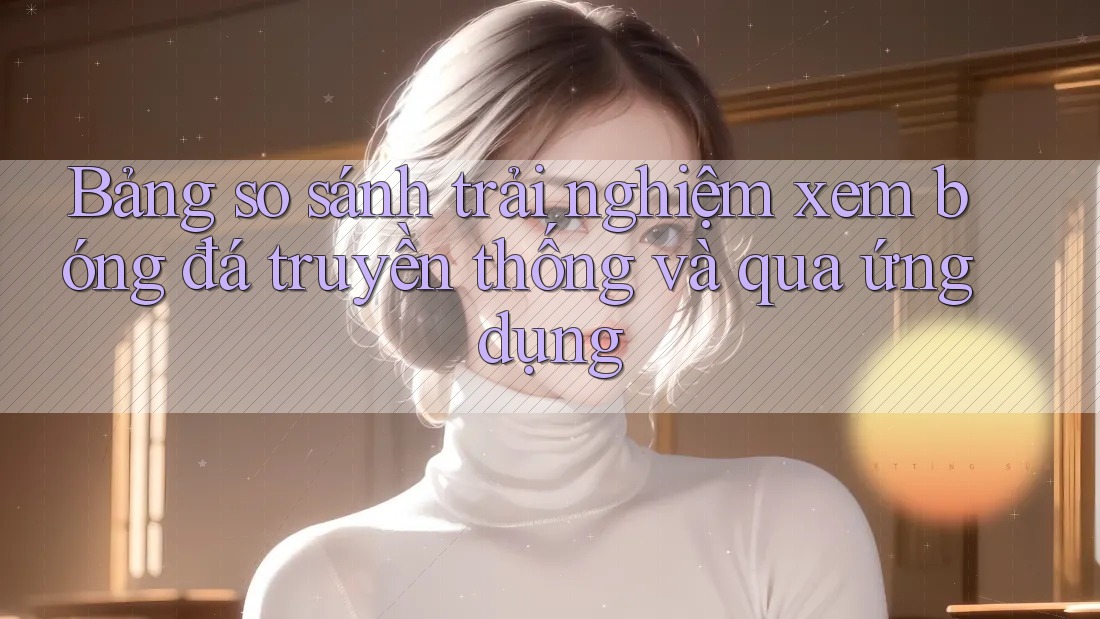Bảng so sánh trải nghiệm xem bóng đá truyền thống và qua ứng dụng