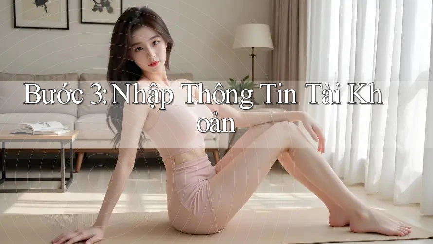 Bước 3: Nhập thông tin tài khoản Bước 3: Nhập thông tin tài khoản