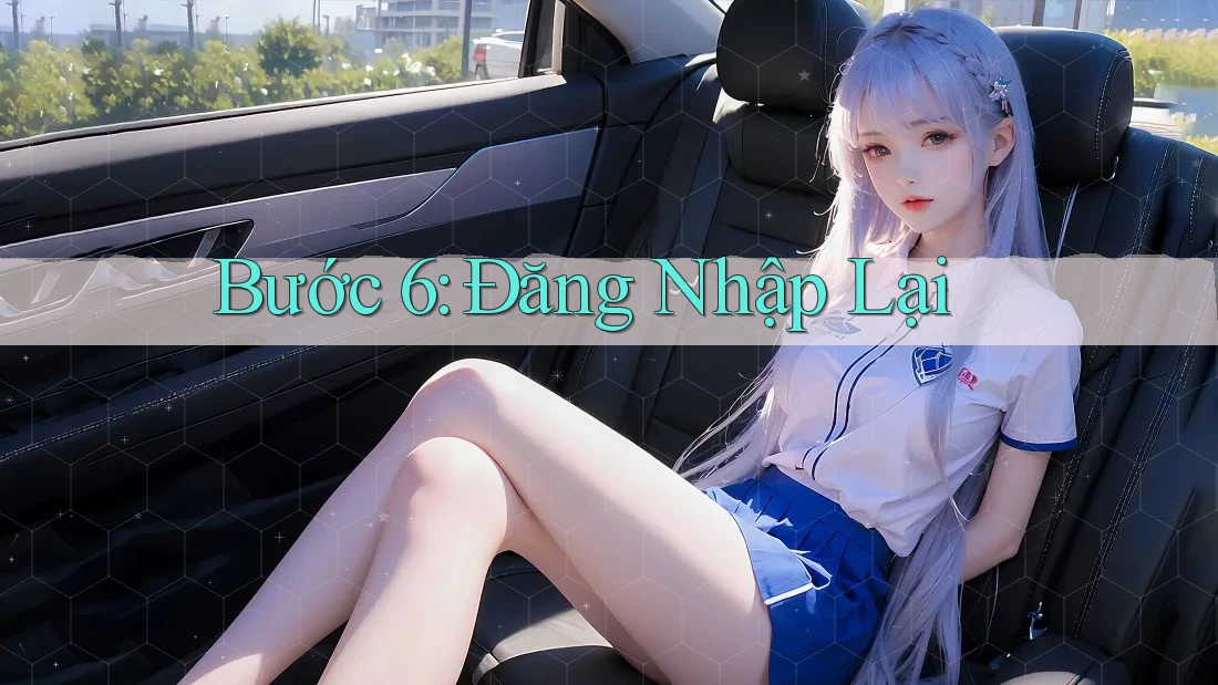 Bước 6: Đăng nhập lại Bước 6: Đăng nhập lại