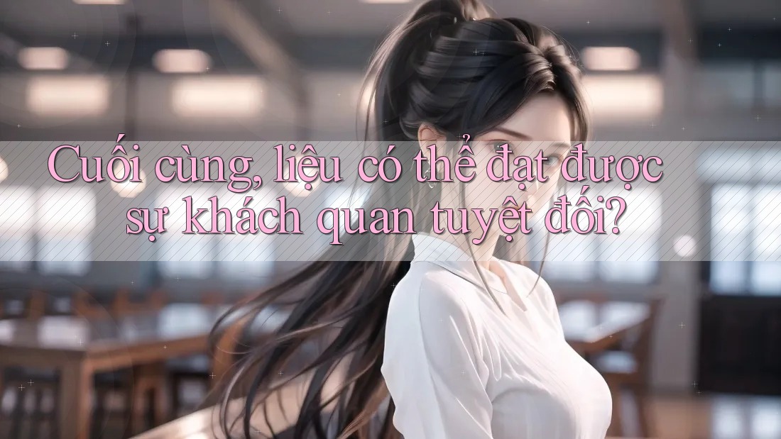 Cuối cùng, liệu có thể đạt được sự khách quan tuyệt đối? Cuối cùng, liệu có thể đạt được sự khách quan tuyệt đối?