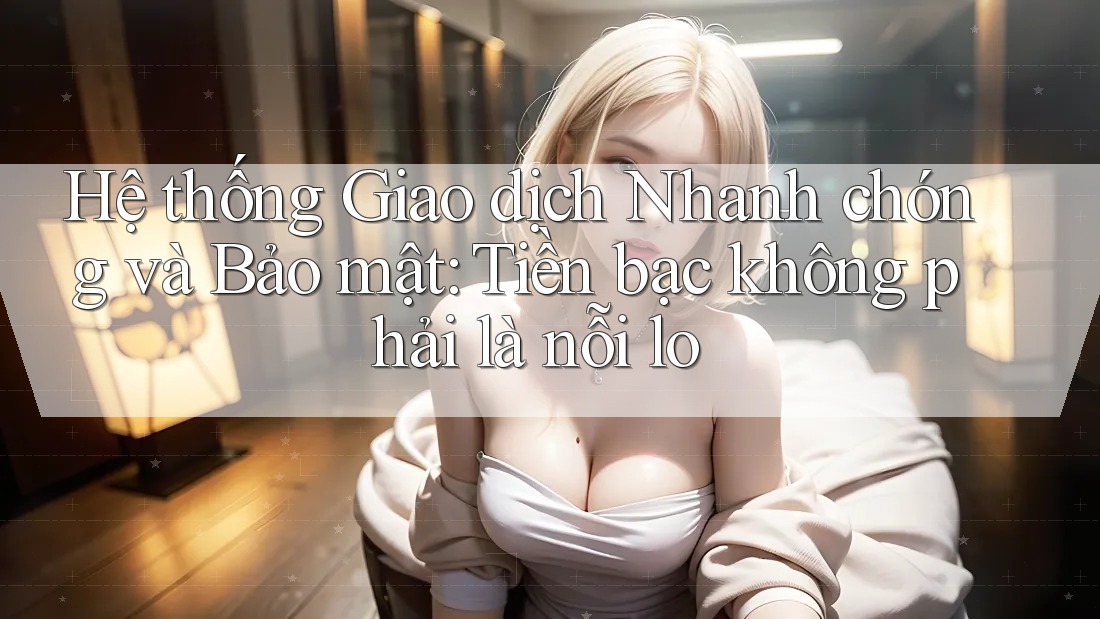 Hệ thống Giao dịch Nhanh chóng và Bảo mật: Tiền bạc không phải là nỗi lo Hệ thống Giao dịch Nhanh chóng và Bảo mật: Tiền bạc không phải là nỗi lo
