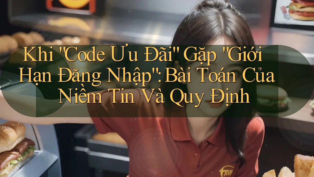 Khi “Code Ưu Đãi” Gặp “Giới Hạn Đăng Nhập”: Bài Toán Của Niềm Tin Và Quy Định
