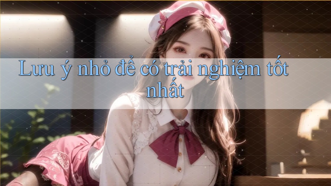 Lưu ý nhỏ để có trải nghiệm tốt nhất