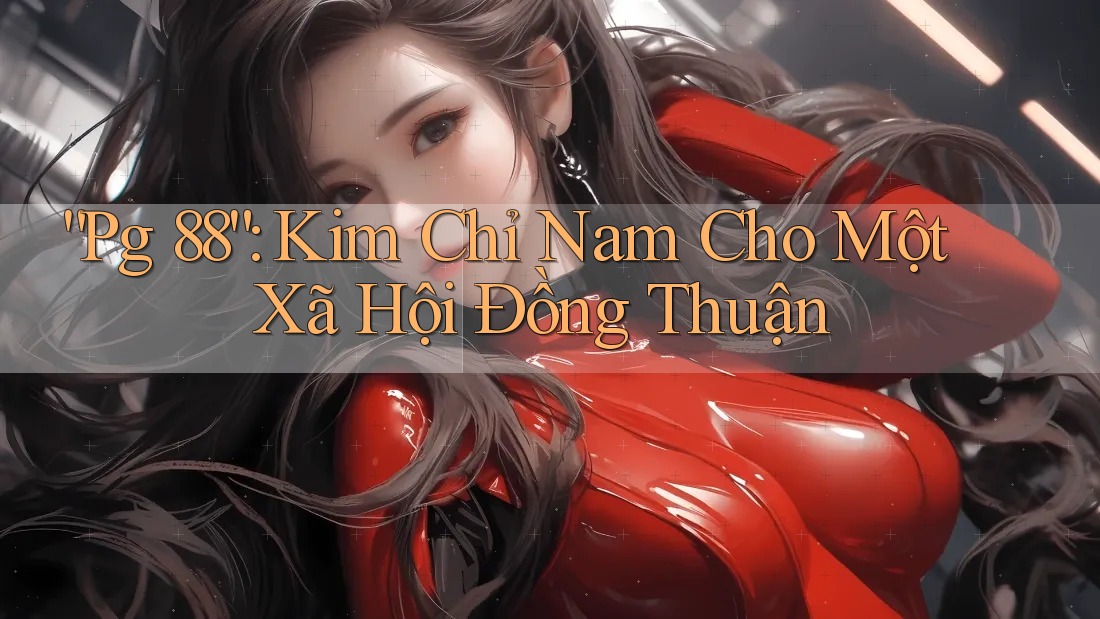 “Pg 88”: Kim Chỉ Nam Cho Một Xã Hội Đồng Thuận