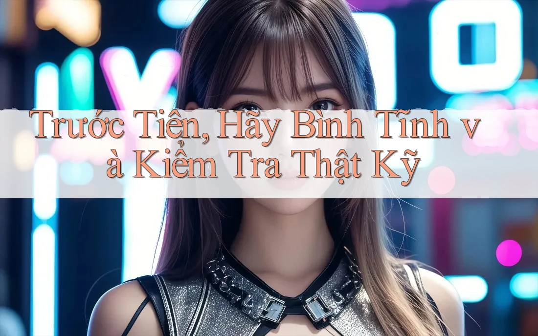 Trước Tiên, Hãy Bình Tĩnh và Kiểm Tra Thật Kỹ